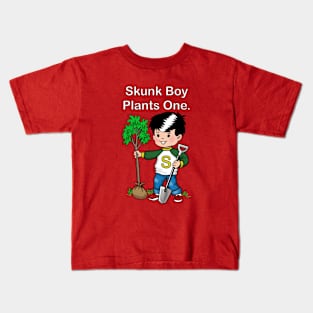 Skunk Boy Plants One Kids T-Shirt